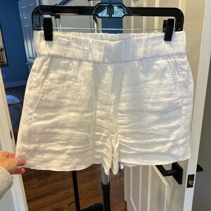 J. Crew White Women's Linen Shorts Sz XS